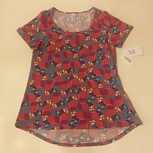LuLaRoe Disney Donald Duck Classic Tee Top XS NWT